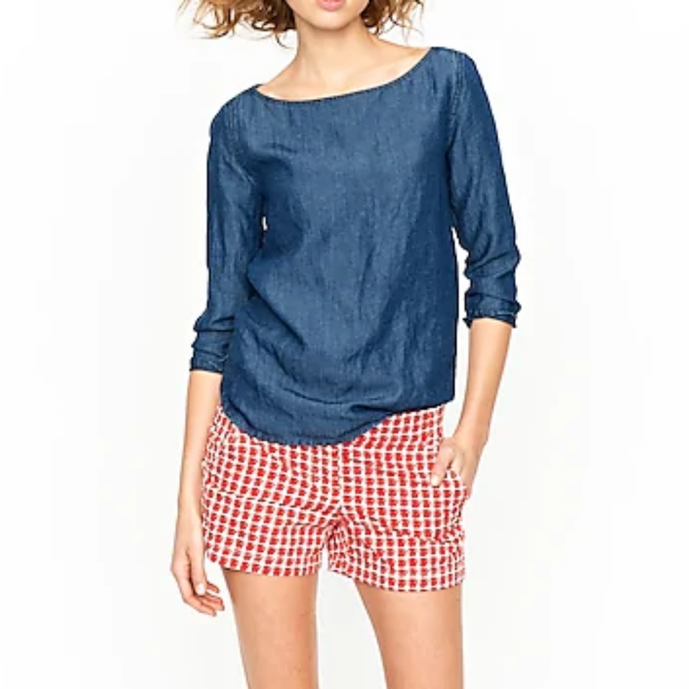 3/$20 J. Crew Red Delicious Apple Print Shorts